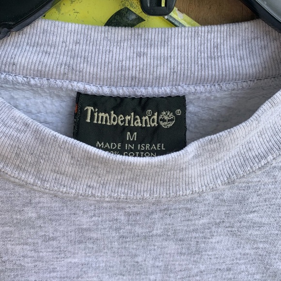 Vintage 90s Timberland Embroidered Heavyweight Sweatshirt Size M - Picture 3 of 9